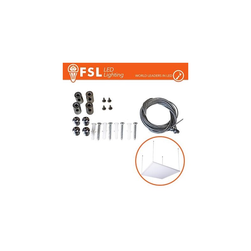 Kit installazione a sospensione Pannello LED universale Kit installazione a sospensione Pannello LED universale