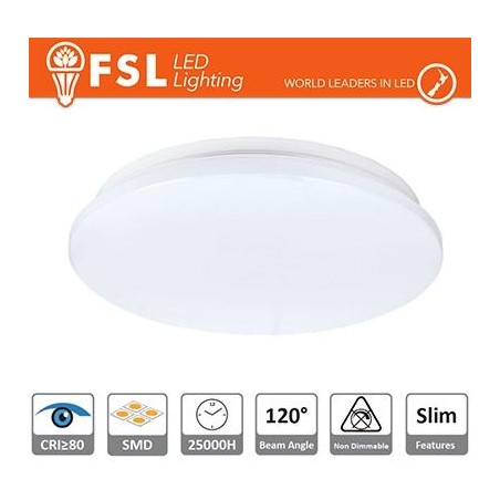 Plafoniera LED 18W 4000K 120Â° 33x5,5cm CRI80