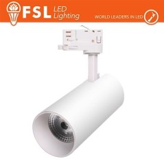 FSL Proiettore a Binario Trifase BIANCO - 3white 3000-4000-6500k, 30w, 3500lm