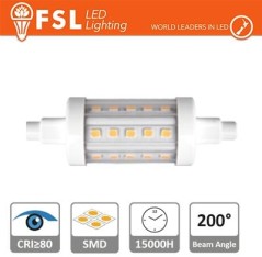 R7s - 5,5W 4000K 600LM 200Âº 25*78mm CRI80