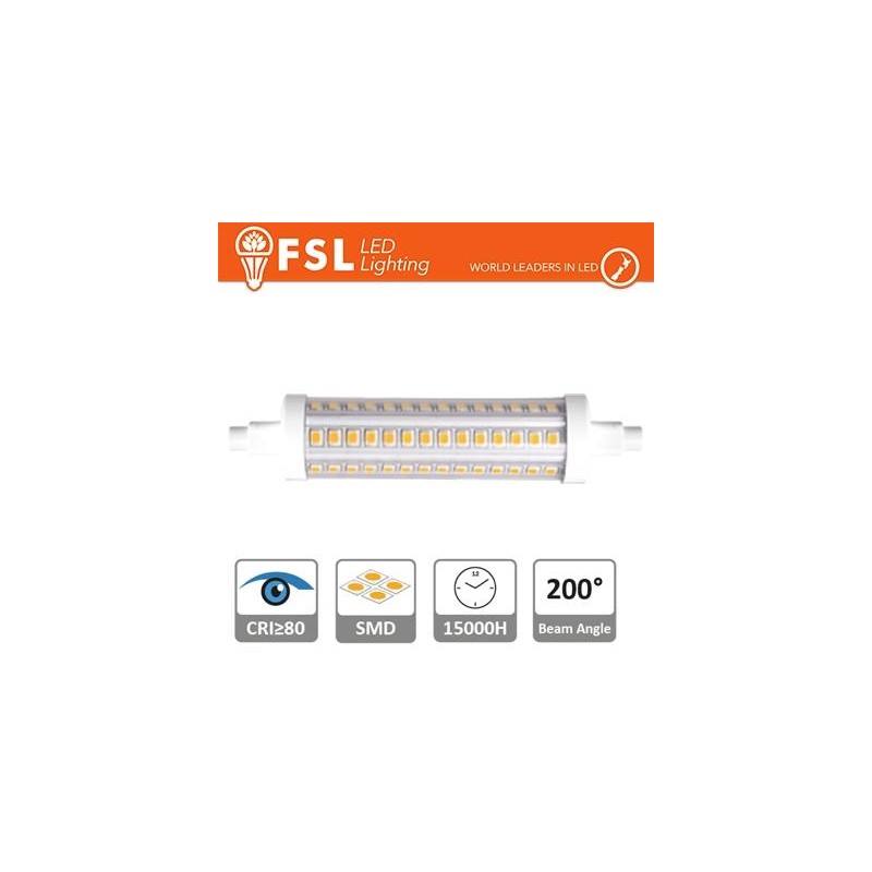 R7s - 9,5W 2700K 1160LM 200º 25*118mm CRI80 R7s - 9,5W 2700K 1160LM 200º 25*118mm CRI80