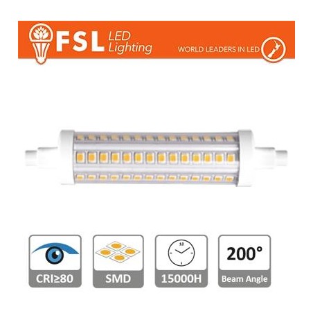 R7s - 9,5W 2700K 1160LM 200Âº 25*118mm CRI80