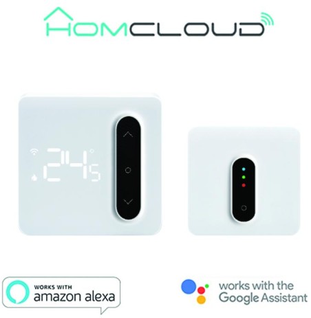 Cronotermostato digitale Smart Homcloud Wi-Fi + ricevitor RF
