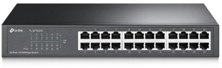 Switch desktop 24 porte 10/100Mbps in acciaio TL-SF1024D