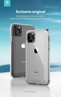 Cover Defender2 Alta Protezione Trasparente iPhone 11Pro Max