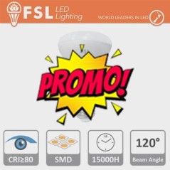 R63 - 8W 6500K 630LM 120Âº 63X102mm CRI80 E27 25.000H