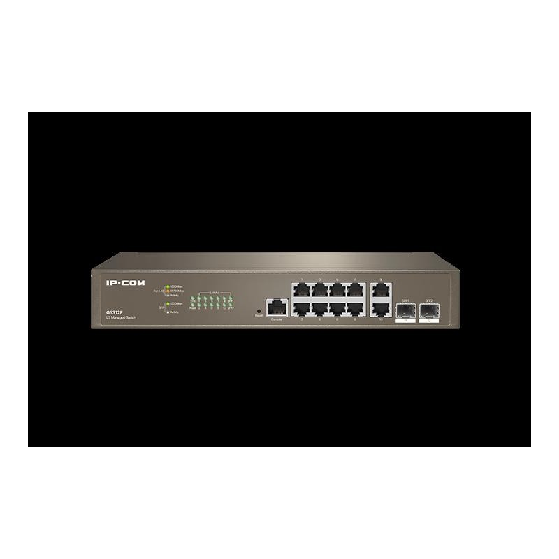 IP-COM Switch Gigabit cloud managed L3 - 12 porte (10 GE + 2 SFP)ProFi | G5312F IP-COM Switch Gigabit cloud managed L3 - 12 porte (10 GE + 2 SFP)ProFi | G5312F