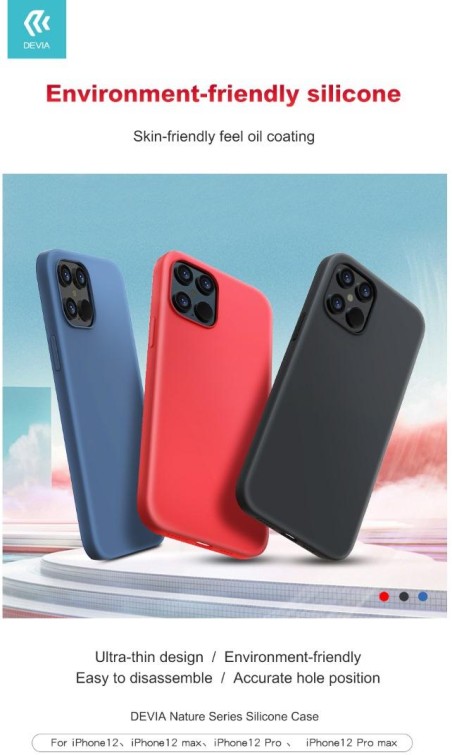Cover in Silicone effetto seta per iPhone 12 Mini Rossa