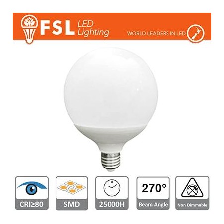 Lampada Globo à˜12cm - 24W 4000K E27