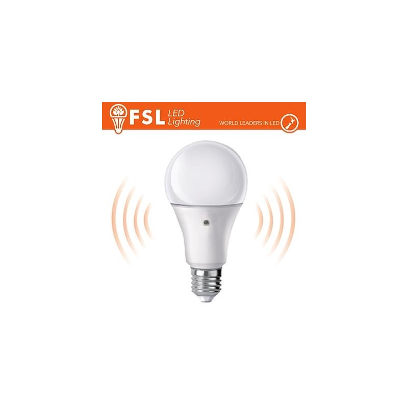 Lampada LED con Doppio Sensore Crepuscolare 9W 4000K