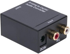 Moni Convertitore audio da Analogico R/L a Digitale/Toslink