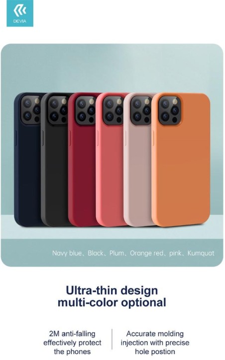 Cover in Silicone e interno in spugna per iPhone 13 Blu Navy