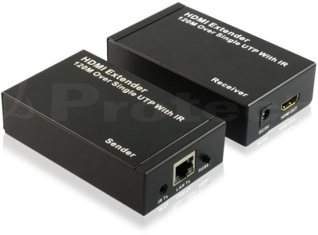 Kit TX-RX Extender HDMI, Over TCP/IP 120MT, (1:N) 1080p@60
