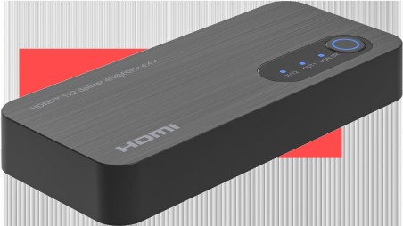 Splitter HDMI 1x2, 18G HDMI 2.0  4K2K@60Hz, con Downscaler 