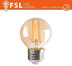 Lampada Sfera Filamento Ambra - 4W 2200K E27 330LM