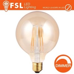Lampada Globo Filamento Ambra à˜12,5cm - 8W E27 800LM DIMMER