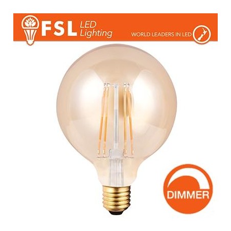 Lampada Globo Filamento Ambra à˜12,5cm - 8W E27 800LM DIMMER