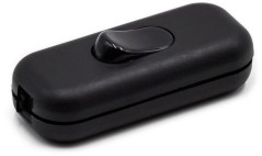 Interruttore in linea 4A-250V nero