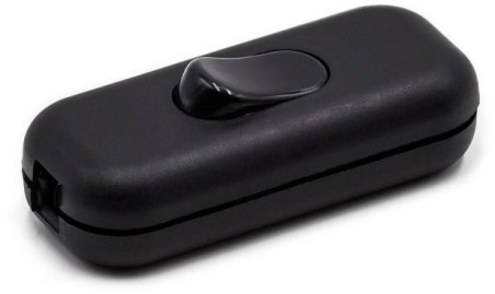 Interruttore in linea 4A-250V nero