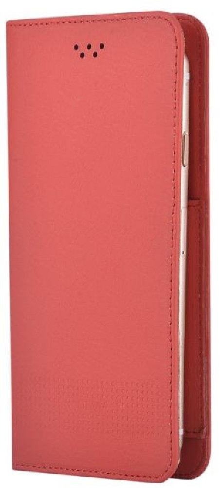 Custodia a Libro Universale per Smartphone 5.5 Pollici Rossa