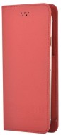 Custodia a Libro Universale per Smartphone 5.5 Pollici Rossa