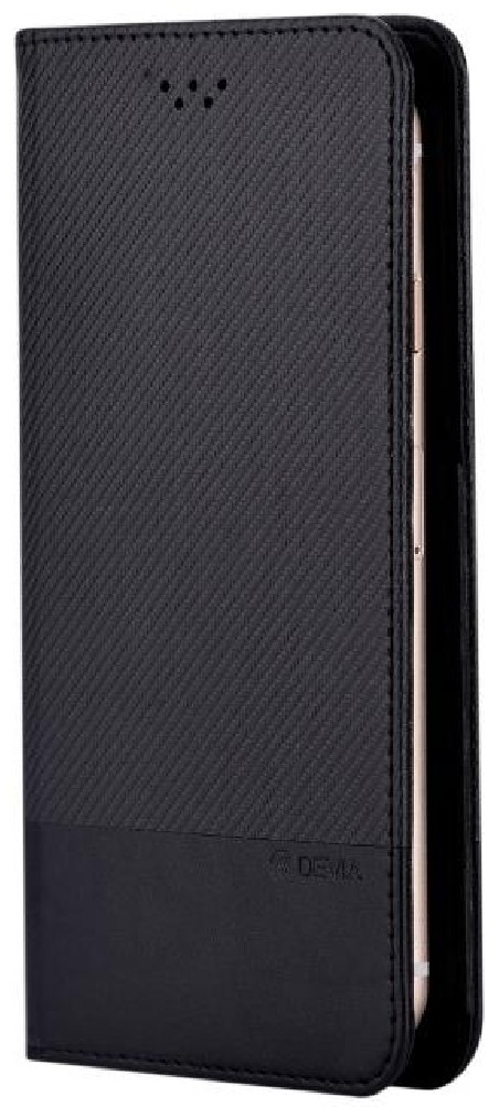 Custodia a Libro Universale per Smartphone 5.5 Pollici Nera