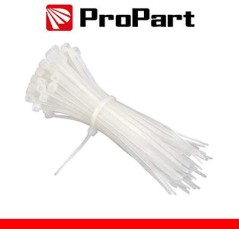 Fascette elettricista nylon 2,5x100mm Bianca 100pz