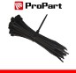 Fascette elettricista nylon 2,5x200mm Nero 100pz Fascette elettricista nylon 2,5x200mm Nero 100pz