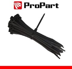 Fascette elettricista nylon 4,8x200mm Nero 100pz