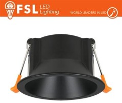 Ghiera fissa TONDA - Alluminio verniciato a polvere, foro 75mm NERA