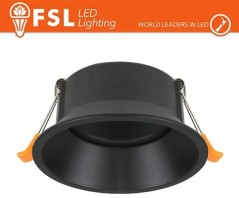 Ghiera orientabile TONDA - Alluminio verniciato a polvere, foro 83mm NERA
