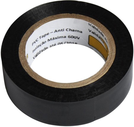 Nastro adesivo isolante PVC elettricista nero 10m - 10pz