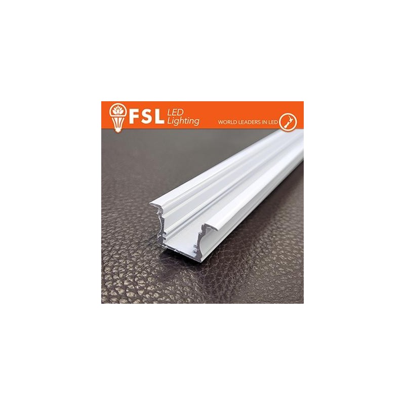 BARRA ALLUMINIO 6063 - Incasso- 2m BIANCA 2000*25(17.3(12.3))*15.42 BARRA ALLUMINIO 6063 - Incasso- 2m BIANCA 2000*25(17.3(12.3))*15.42
