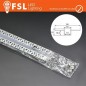KIT PROFILO ALLUMINIO 6063 - RASO - SILVER - cover opale - 2m - 56*15