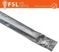 KIT PROFILO ALLUMINIO 6063 - U - SILVER - cover opale - 2m - 9,5*19,5 - COB220V