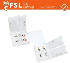 Connettore rapido L per strip LED monocolore 10mm