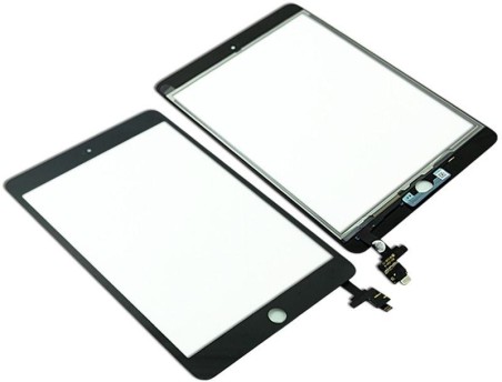 Touch Screen iPad Mini 3 A1599 A1600 con connettore IC Nero