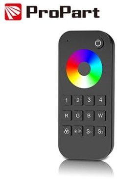 Telecomando RF RGB/RGBW - 4 Zone, 2 Scene, con Touch Wheel