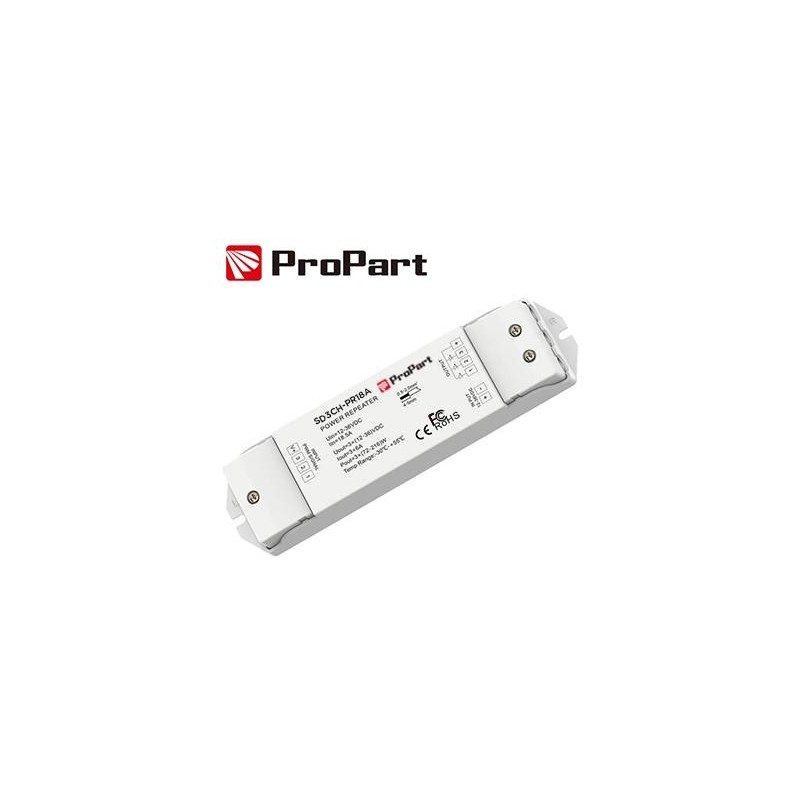 Amplificatore RGB 15A (3 canali da 5A) 12-60V Amplificatore RGB 15A (3 canali da 5A) 12-60V