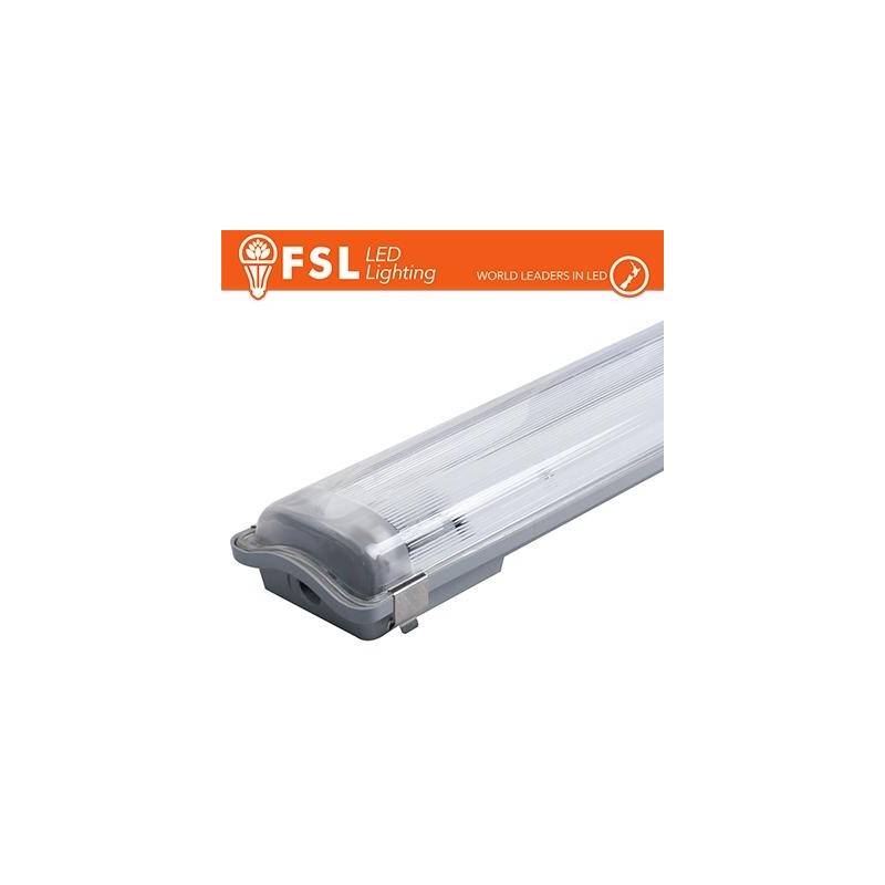 Plafo Stagna Porta tubo T8 IP65: 2 tubo 150cm Plafo Stagna Porta tubo T8 IP65: 2 tubo 150cm