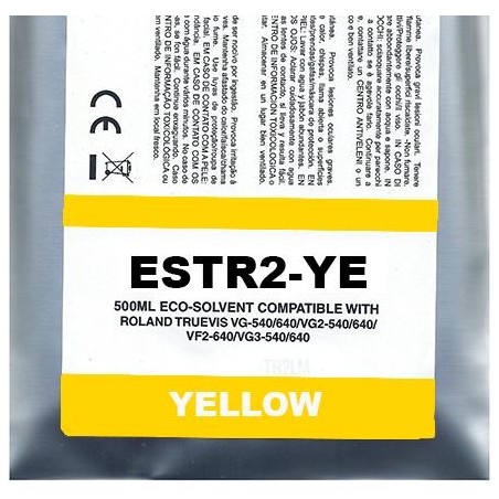 Yellow Eco-Solvent Ink Bag Compa Roland TrueVIS SG2,VG2,VF2,SG3,VG3500ML