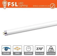 T5 LED Tubo Vetro - 12W 1000LM 4000K G5 PF0.5 Size:870x21mm