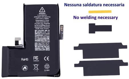 Batteria No-Welding Senza Saldatura per iPhone 12 Pro Max